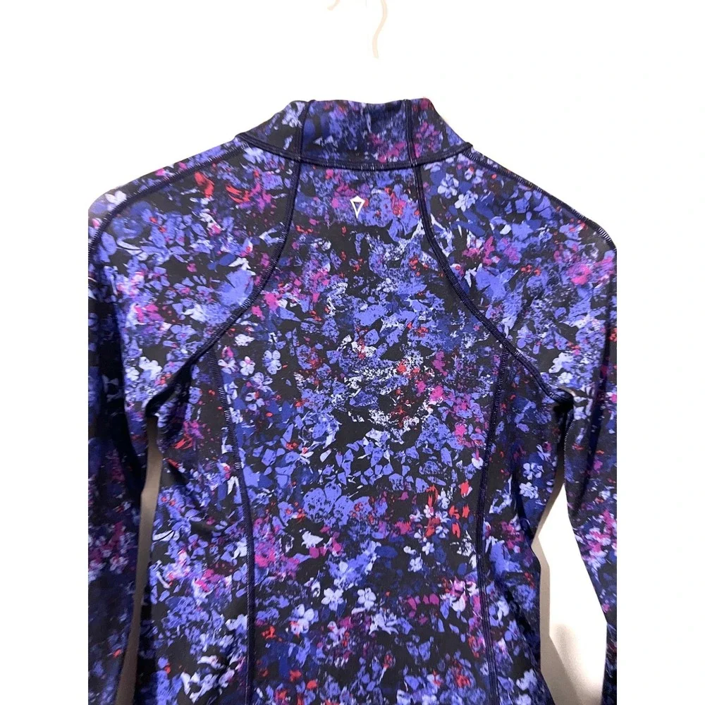 Ivivva by Lululemon Perfect Your Practice Zip-up Floral Jacket Size 14